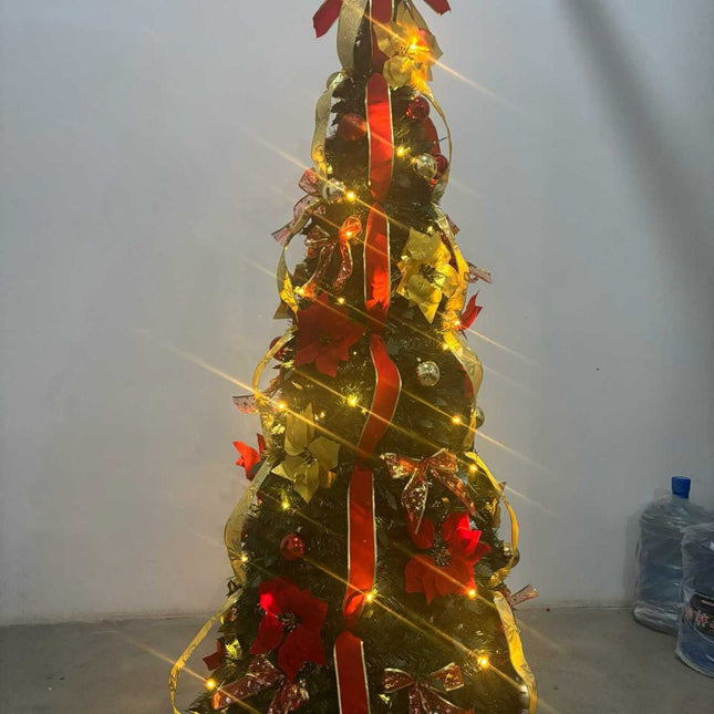 Decorative Christmas Tree with Lights and Accessories