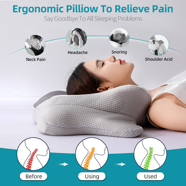 Slow recovery memory foam pillow