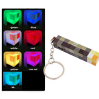 7-color rechargeable torch keychain
