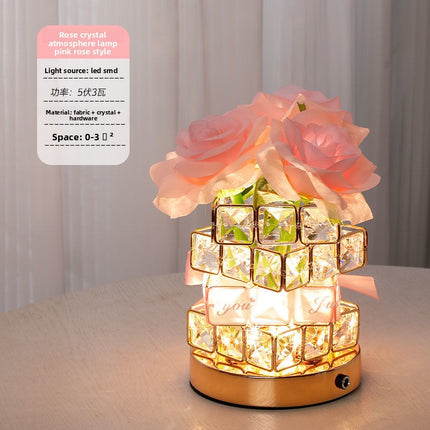 Rose Decorative USB Table Lamp