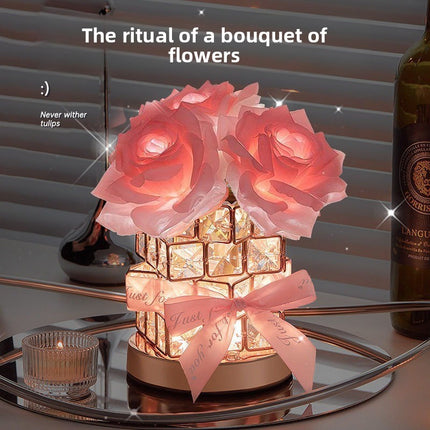 Rose Decorative USB Table Lamp